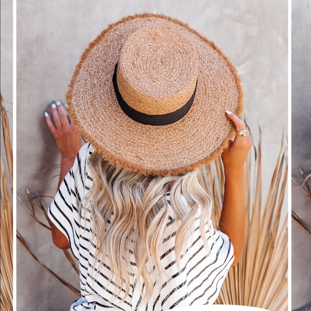 VICI Collection COHAN STRAW SUN HAT - TAN